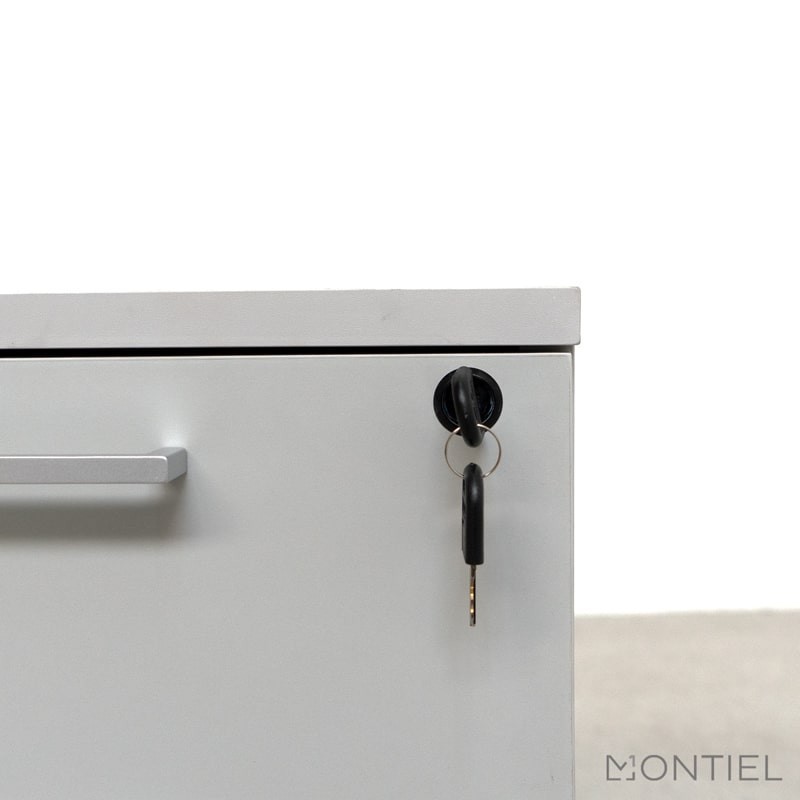 ▷ Cajonera de Oficina Gris con Archivo de Kunna - Muebles Montiel
