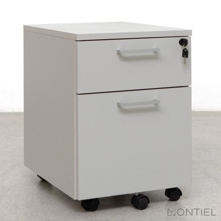 ▷ Cajonera de Oficina Gris con Archivo de Kunna - Muebles Montiel