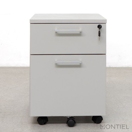 ▷ Cajonera de Oficina Gris con Archivo de Kunna - Muebles Montiel