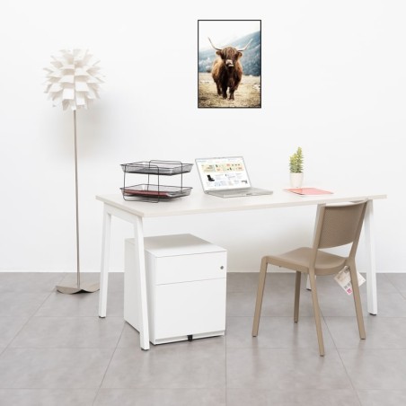 Silla Confidente Oficina de Diseño Spot Beige de District Design