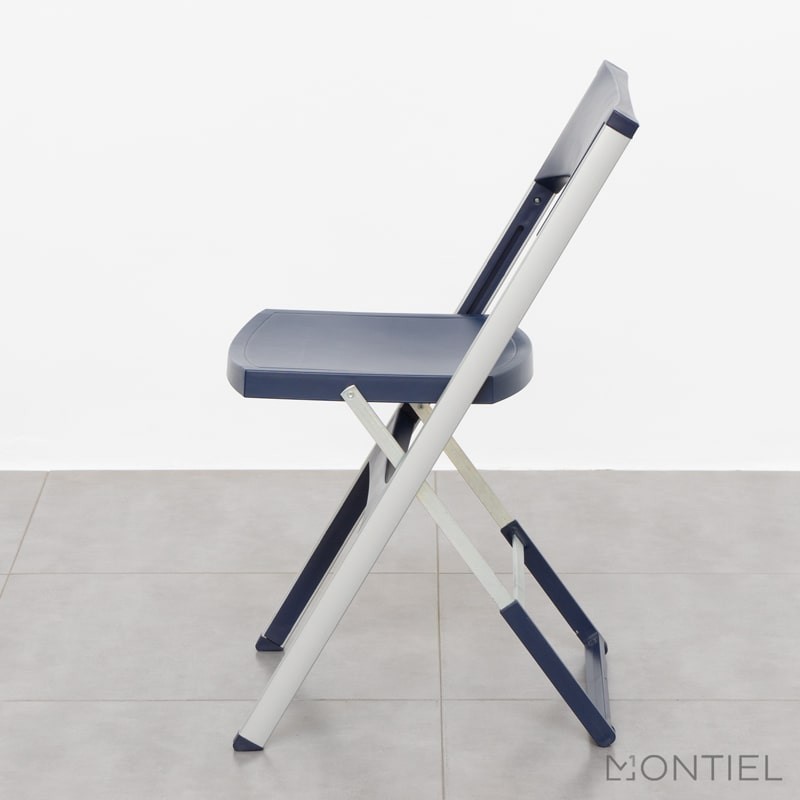 Silla Oficina Plegable Azul Compact de Leber