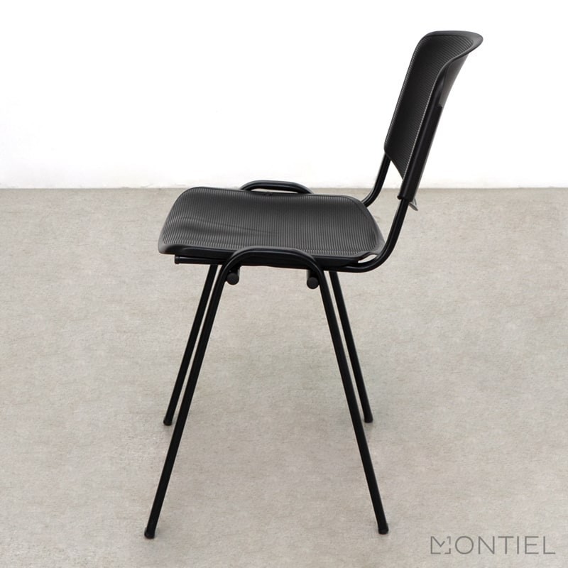 Silla Confidente Oficina de Leo Negra Montiel - OUTLET