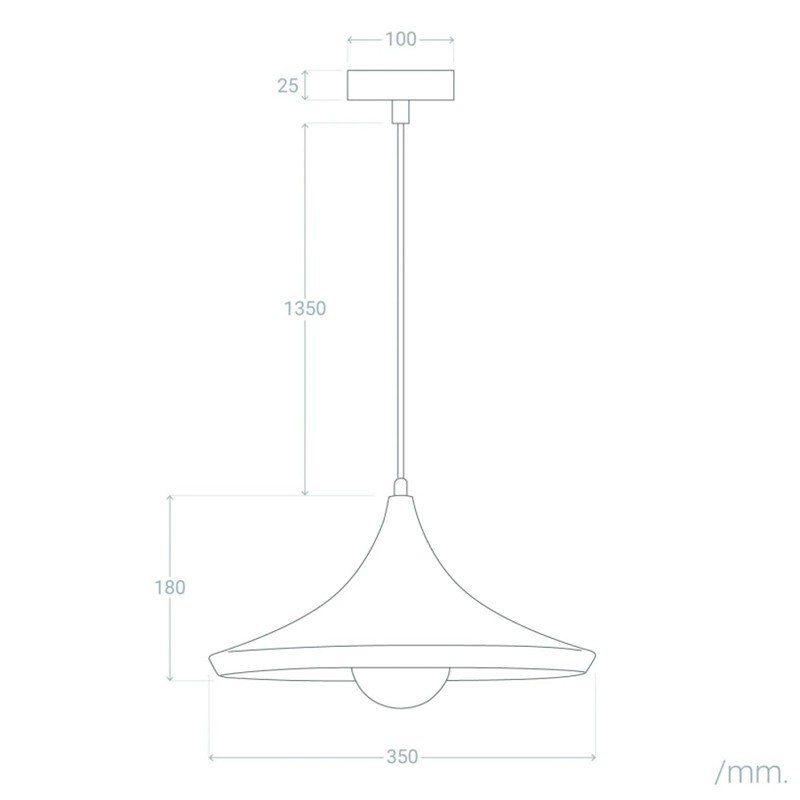 Lámpara de Techo Gris GreyBell - Montiel