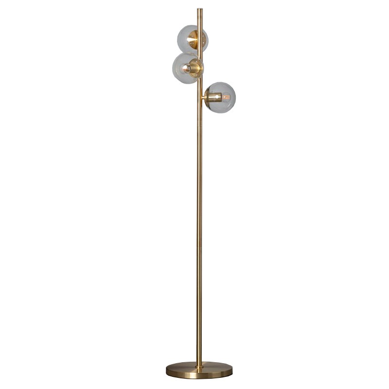  Lámpara de Suelo Dorada Goldwing para Salones y Despachos 