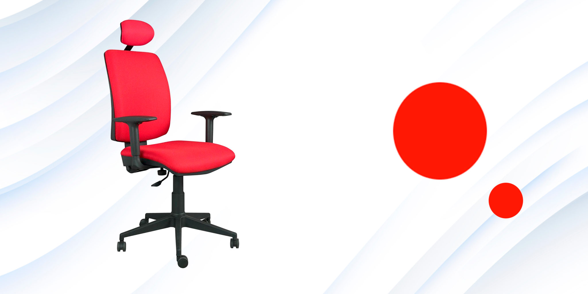 sillas oficina color rojo