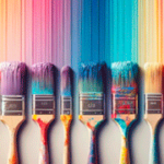 Paleta de colores de pintura para paredes