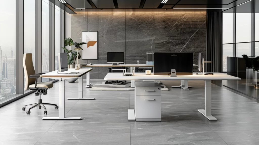 Cómo incorporar muebles de oficina inteligentes con carga inalámbrica y conectividad