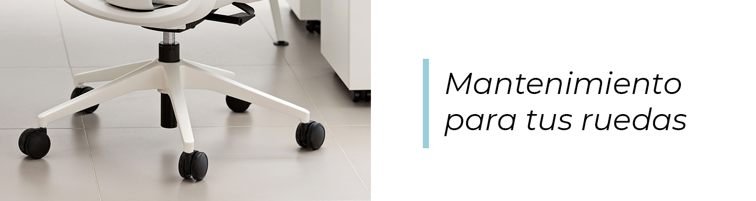 mantenimiento de las ruedas de silla de oficina
