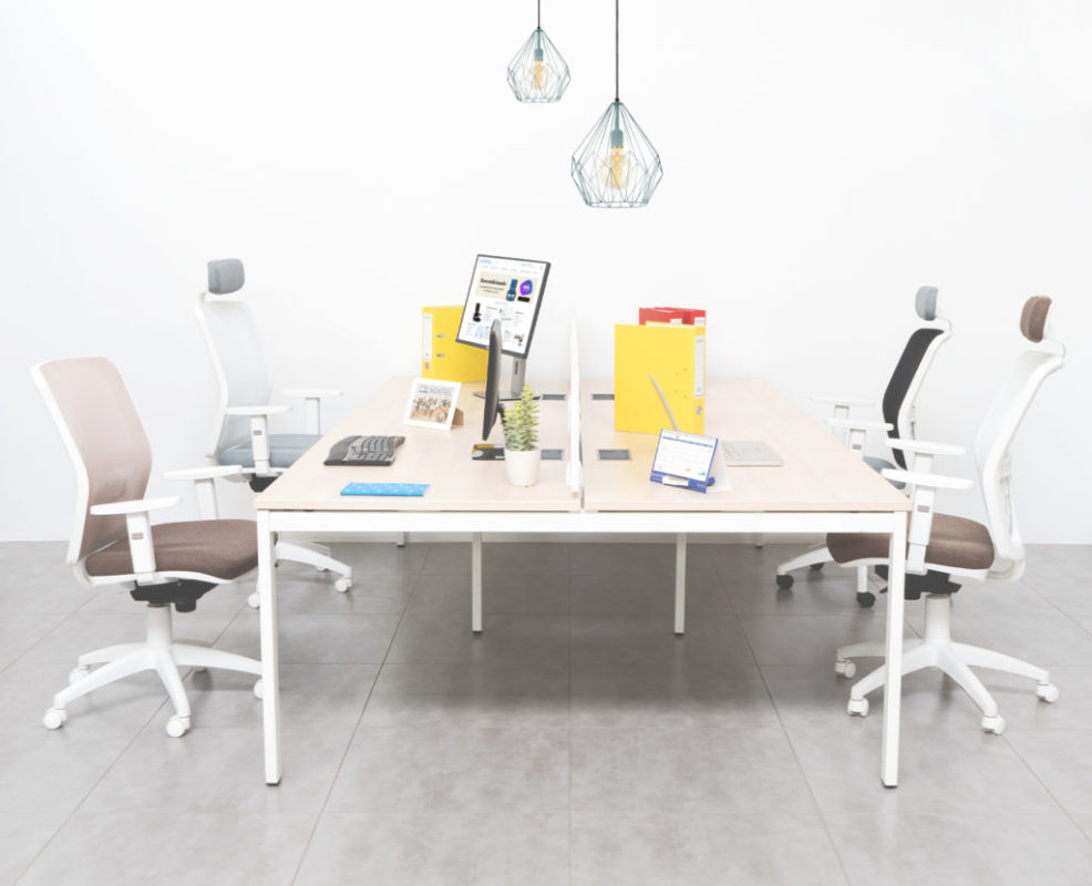 Mesas multipuesto oficinas