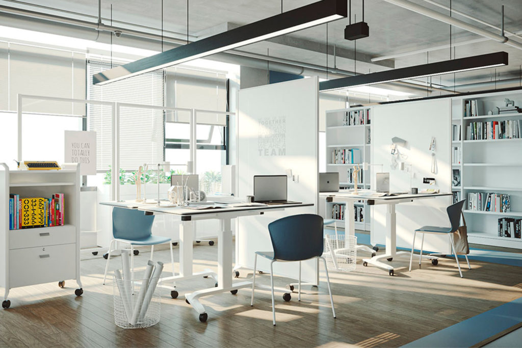 organización en una oficina moderna