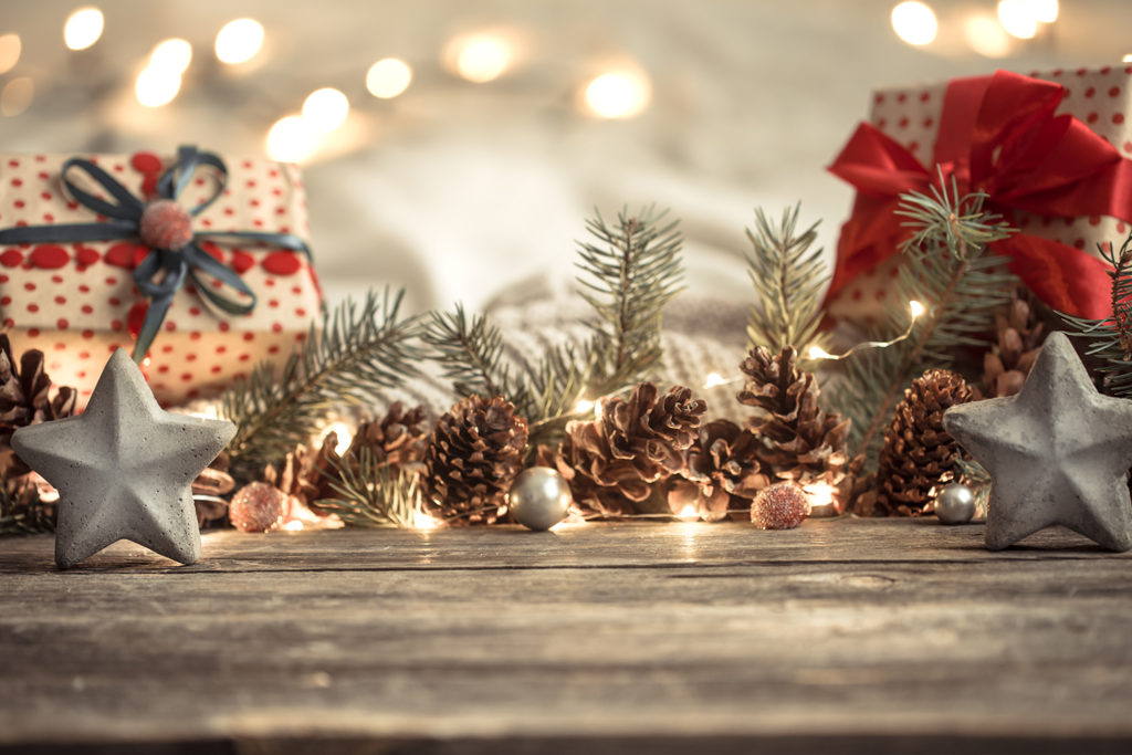 Decoración navideña de oficina