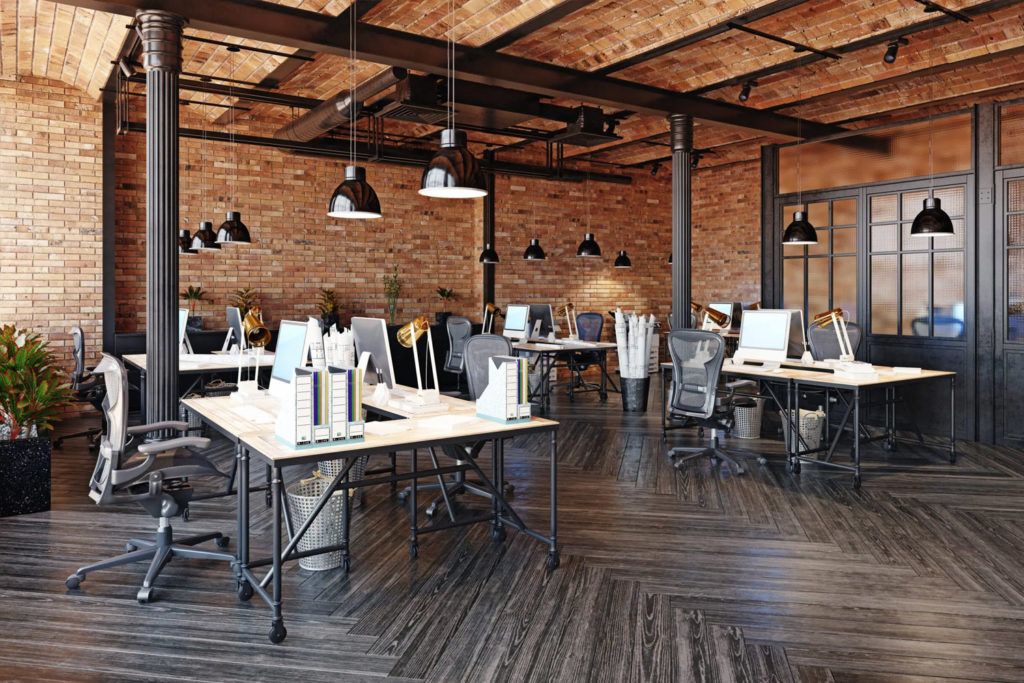 Oficina estilo industrial