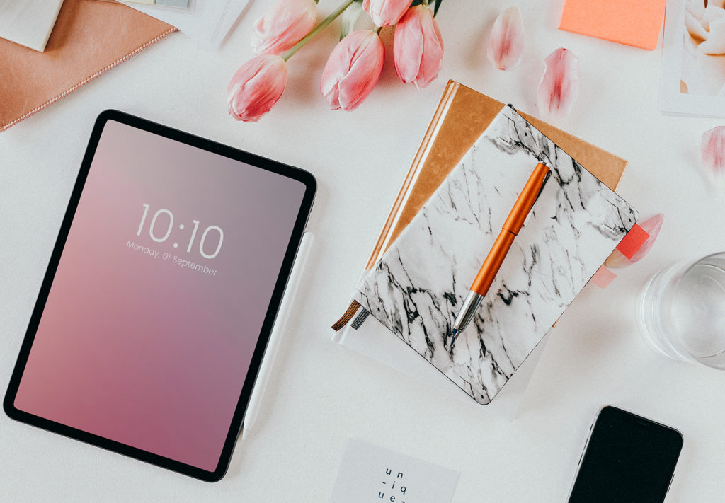 como decorar mesa oficina decoracion