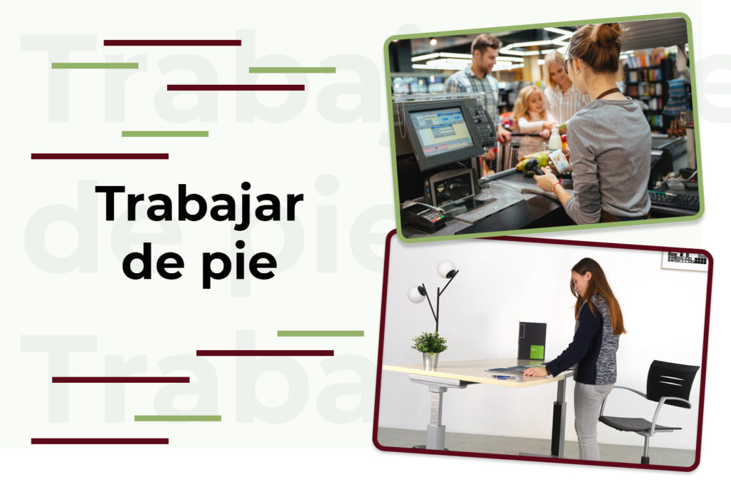 medidas ergonómicas puesto trabajo de pie