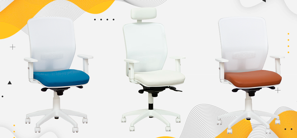 sillas escritorio blancas con ruedas