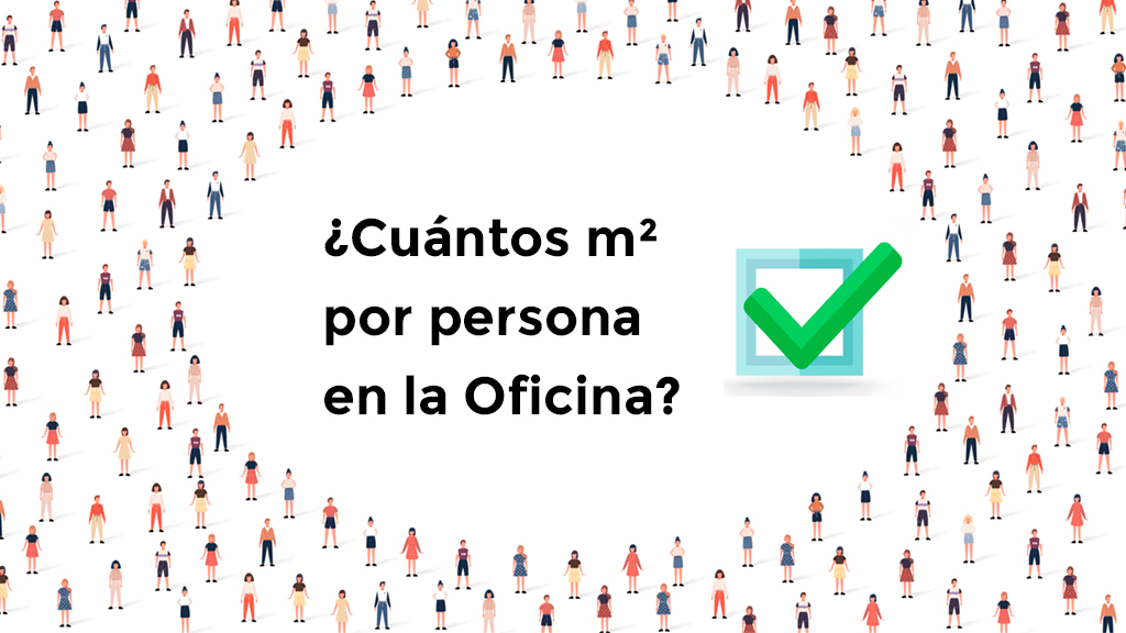 personas por metro cuadrado en la oficina
