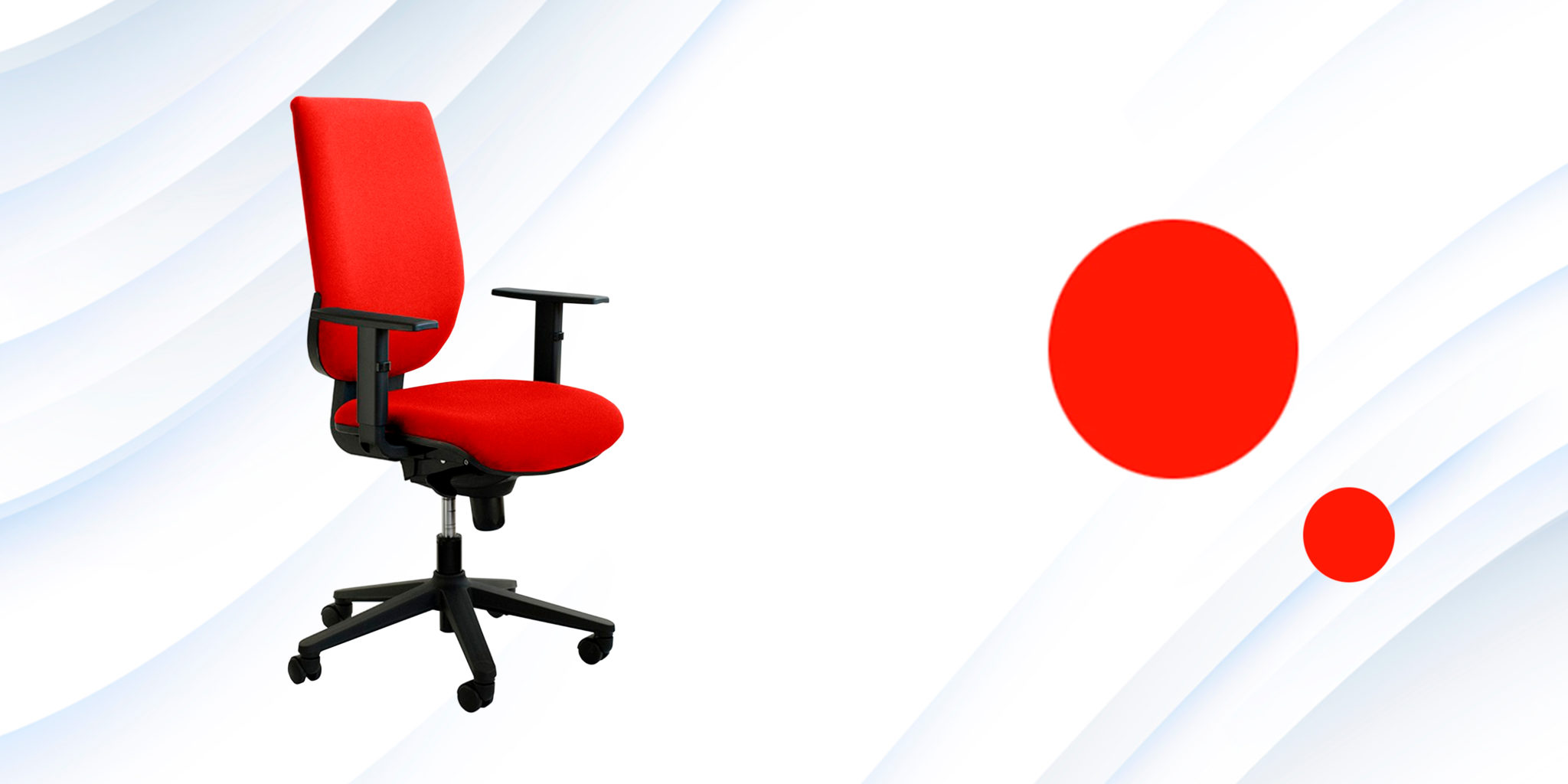 sillas oficina color rojo