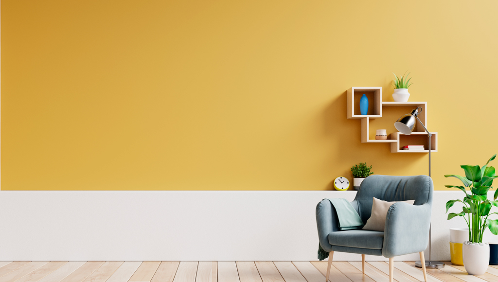 Pinturas en paredes modernas