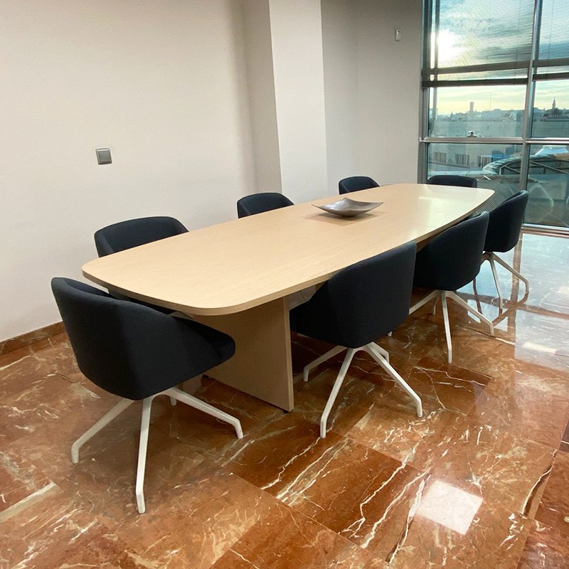 mesas de reuniones para 6 y 8 personas