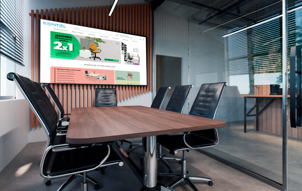 mesas de reuniones para 6 y 8 personas