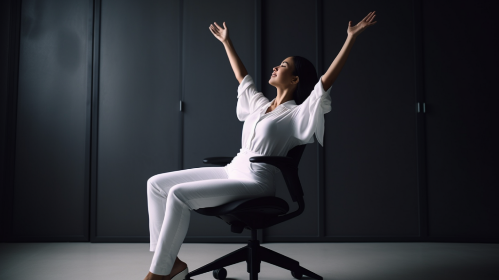 Ejercicios para hacer sentada en la silla de oficina