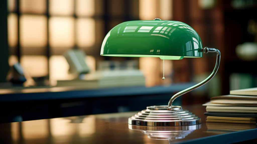 Gama de colores verde en la oficina