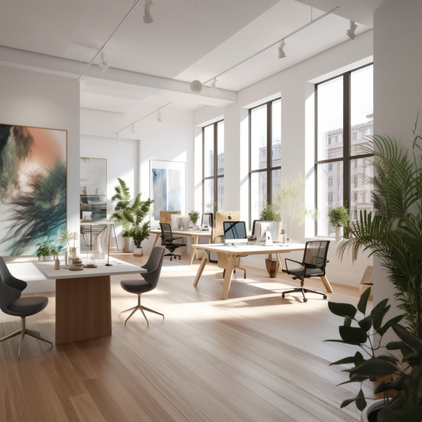 distribución oficina ejemplos