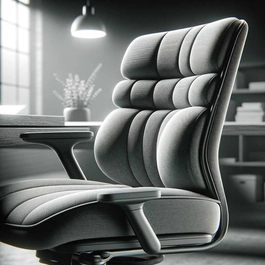 Las partes de un sillon de oficina