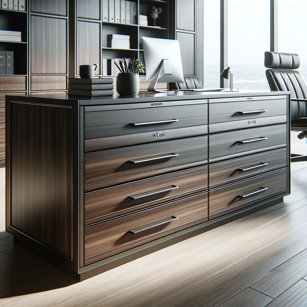 color wengue en la oficina