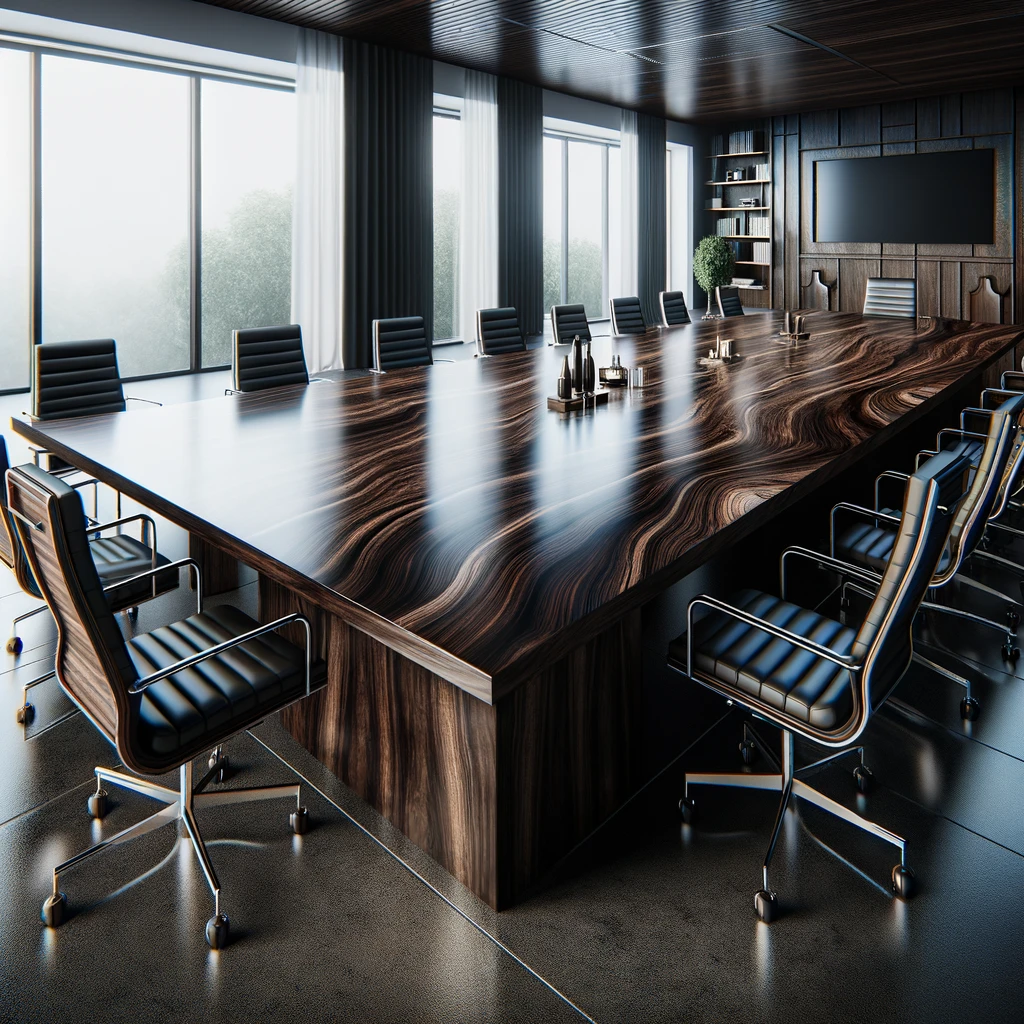 color wengue en la oficina