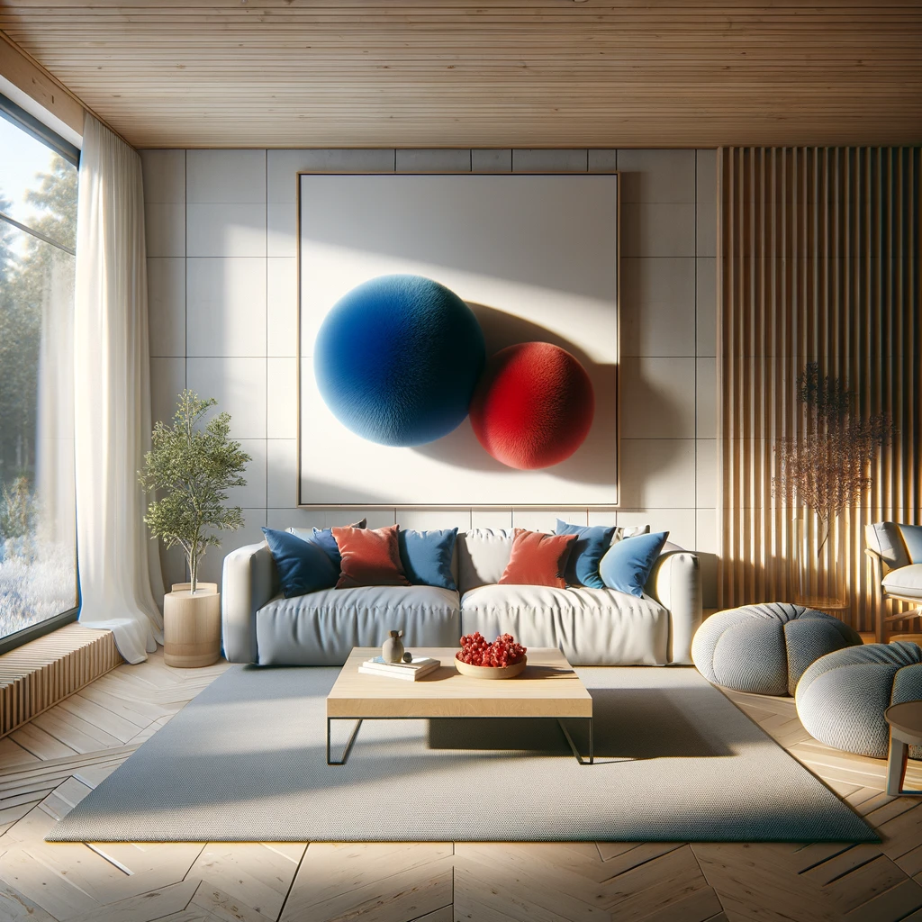 Ideas para decorar salones con puffs