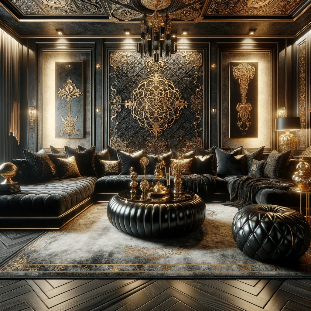 Ideas para decorar salones con puffs