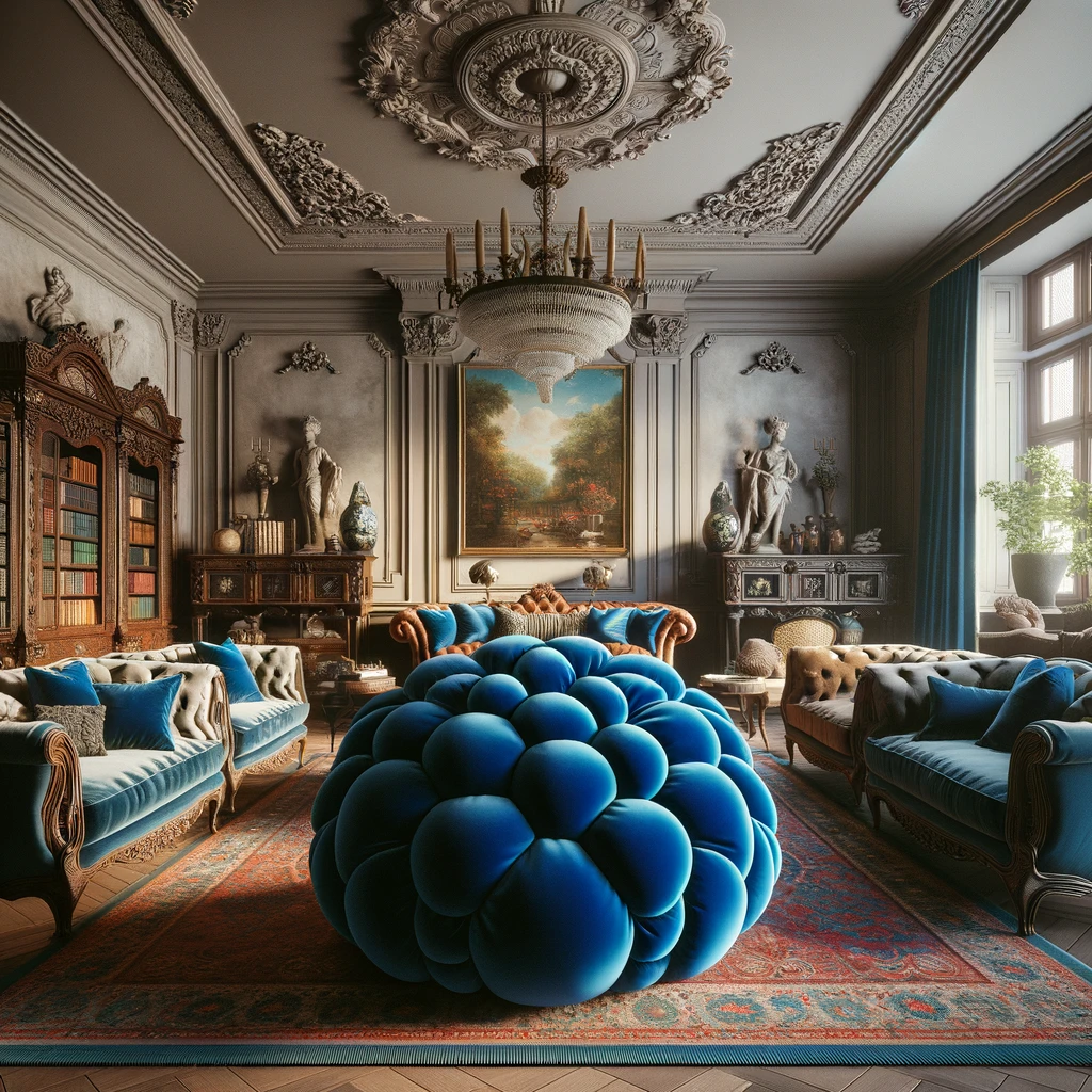 Ideas para decorar salones con puffs