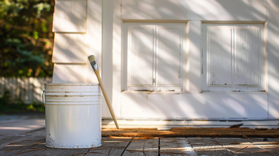 como pintar una puerta en color blanco