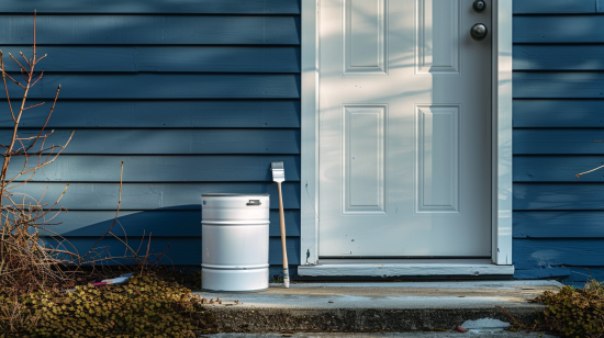 como pintar una puerta en color blanco