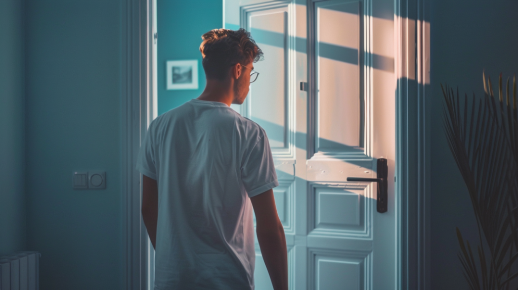 como pintar una puerta en color blanco