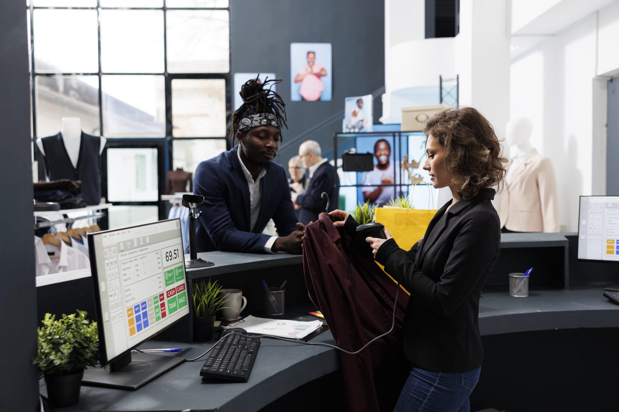 Mostradores de recepción modernos