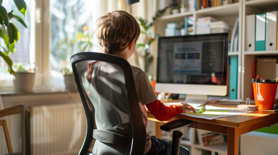 Importancia de la altura del escritorio para el desarrollo de los niños