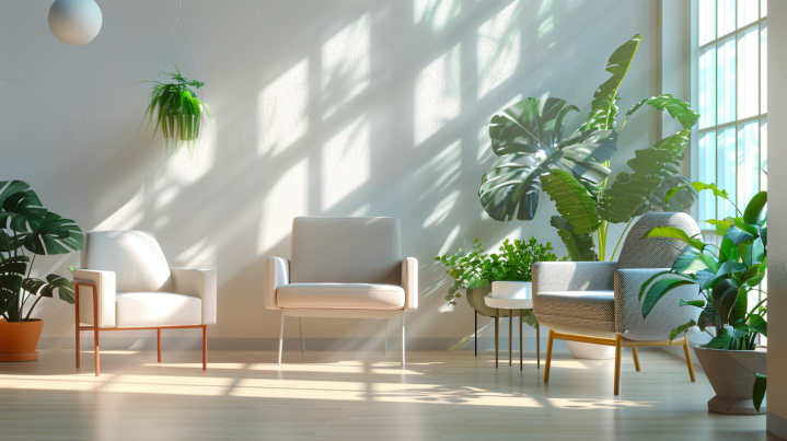 Descubre cómo transformar salas de espera pequeñas en espacios modernos y acogedores con ideas de decoración, iluminación, mobiliario y más.