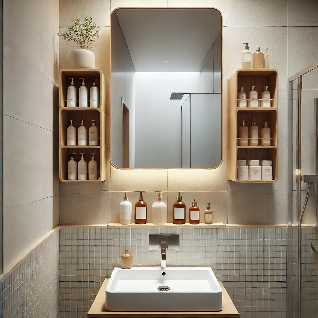 Cómo maximizar el almacenamiento en baños pequeños