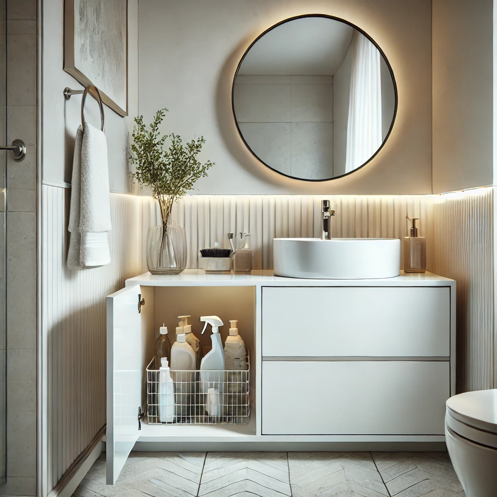 Cómo maximizar el almacenamiento en baños pequeños