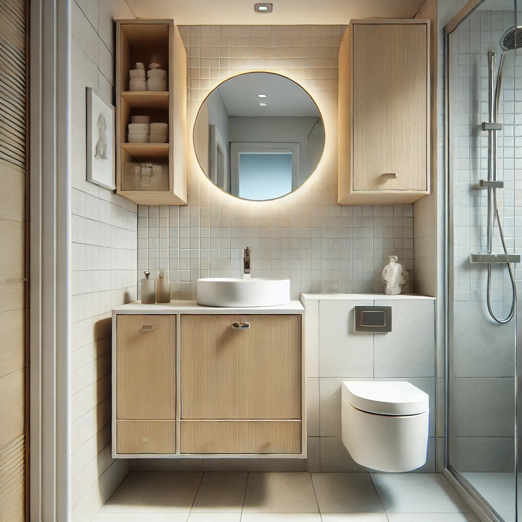 Cómo maximizar el almacenamiento en baños pequeños