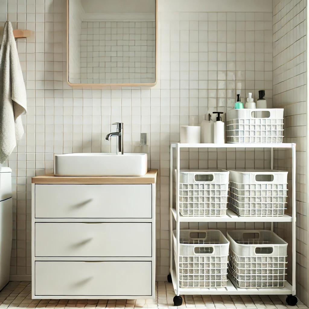 Cómo maximizar el almacenamiento en baños pequeños