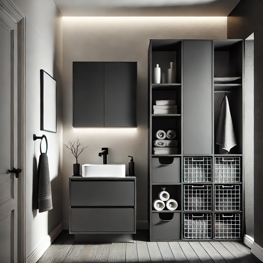 Cómo maximizar el almacenamiento en baños pequeños