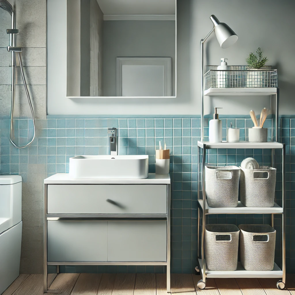 Cómo maximizar el almacenamiento en baños pequeños