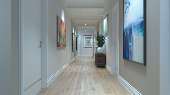 Cómo elegir cuadros y arte para decorar un pasillo