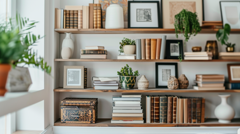 Decoración de estanterías ideas