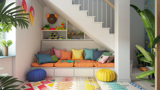 Cómo aprovechar el espacio bajo las escaleras de forma creativa