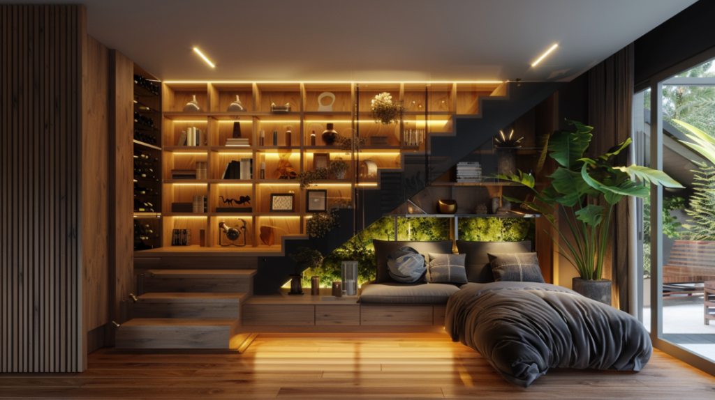 Cómo aprovechar el espacio bajo las escaleras de forma creativa