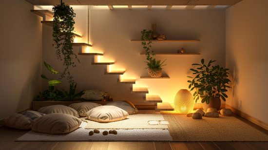 Cómo aprovechar el espacio bajo las escaleras de forma creativa